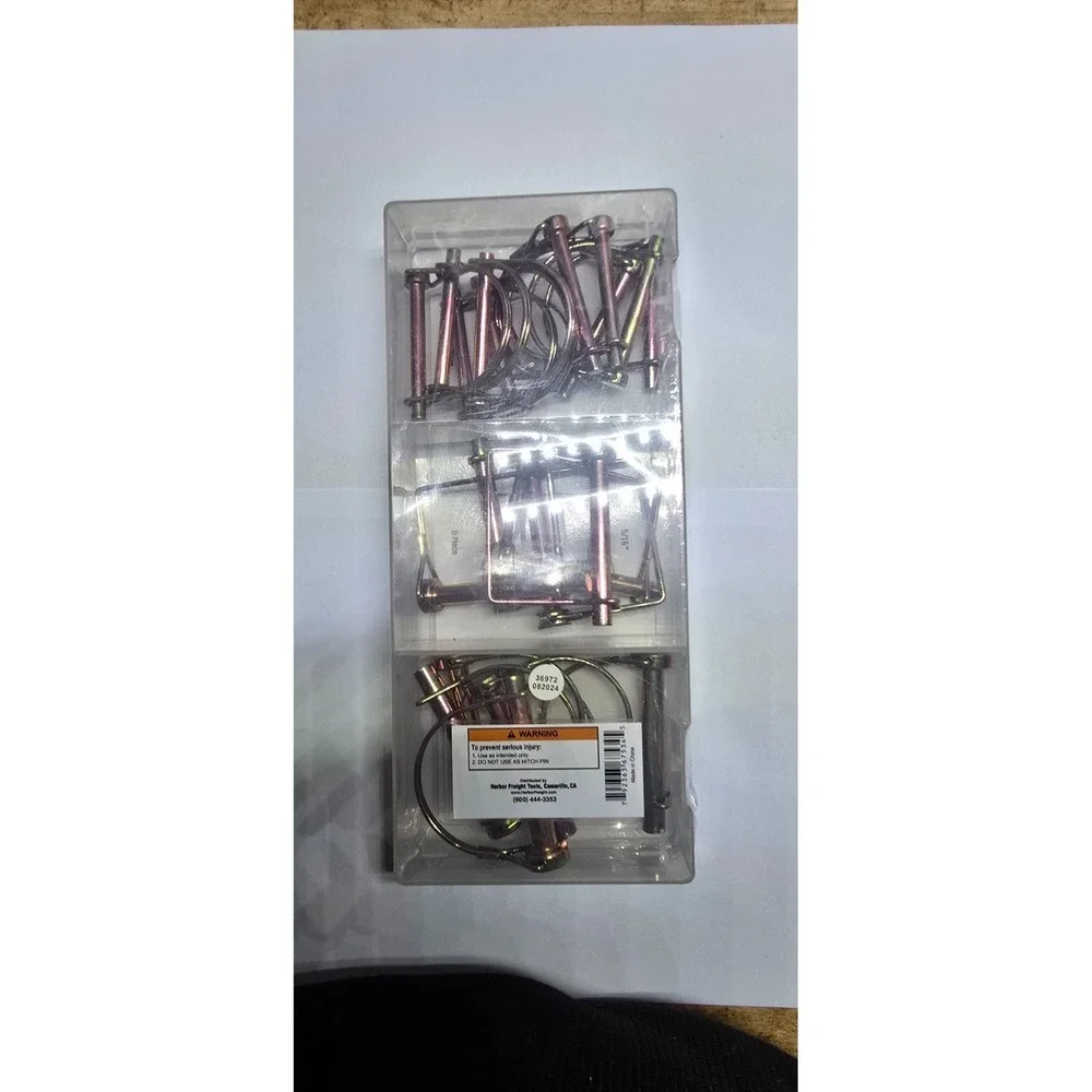 20 PC PTO POWER TAKE OFF PIN ASSORTMENT KIT SPRING ACTION PINS TRAILER HITCH